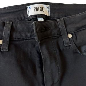 Paige Black Straight-Leg Jeans/Denim